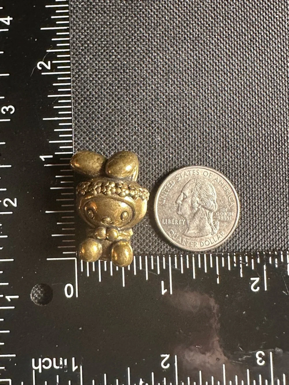 Mini Brass Melody Bunny Collectible Figurine - Vintage Style - Picture 14 of 14